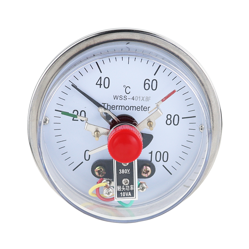 WSS-401XBF軸向不銹鋼雙金屬電接點溫度計